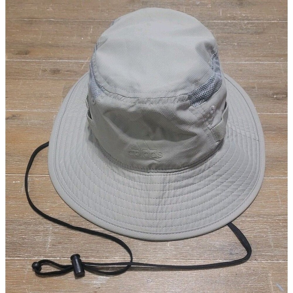 Adidas Victory Bucket Hat Beige Tan Brown Sun Cap Fishing Hiking Outdoors